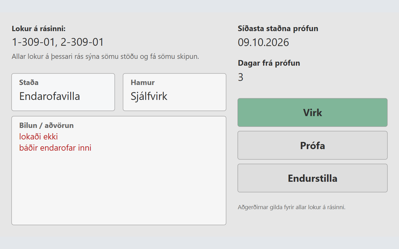 Nánari upplýsingar um rás